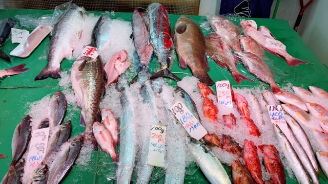 柳橋市場の鮮魚